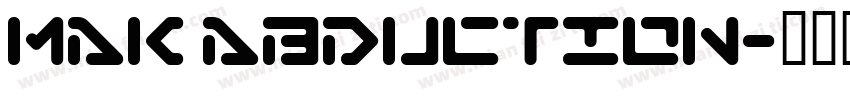 MAK Abduction字体转换
